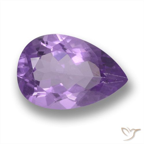 3.47ct Naturale Viola scuro Ametista, Forma a pera, VVS
