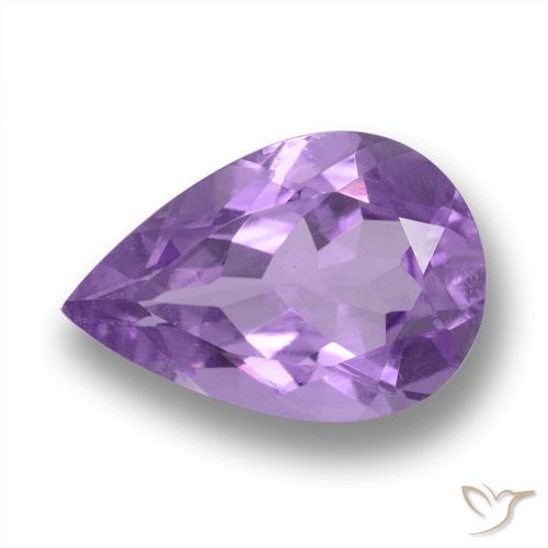 3.54ct Naturale Viola scuro Ametista, Forma a pera, VVS