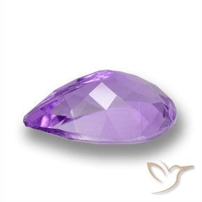 Ametista Viola scuro naturale da 3.54 ct, Forma a pera, VVS