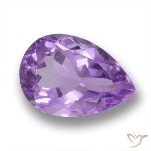 4.18ct Naturale Viola scuro Ametista, Forma a pera, VVS