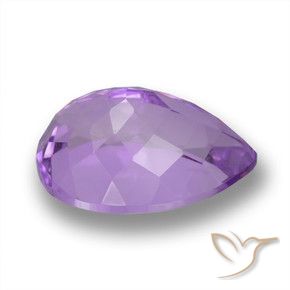 Ametista Viola scuro naturale da 4.18 ct, Forma a pera, VVS