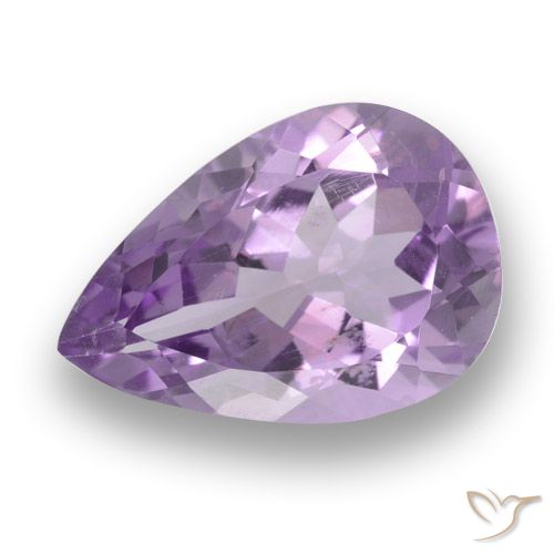 3.28ct Naturale Iris Violetta Ametista, Forma a pera, VS