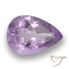 Ametista Iris Violetta naturale da 3.28 ct, Forma a pera, VS