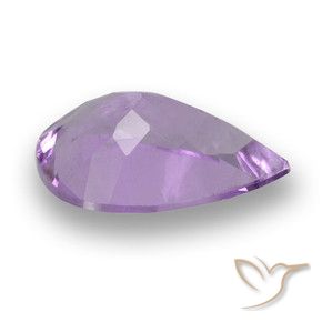 Ametista Viola medio naturale da 2.93 ct, Forma a pera, VS