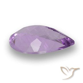 Ametista Viola medio naturale da 2.84 ct, Forma a pera, VS
