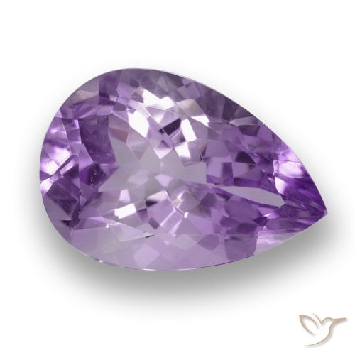 3.46ct Naturale Viola scuro Ametista, Forma a pera, VVS-VS