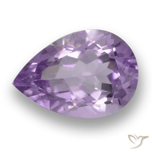 3.70ct Naturale Rosa viola medio Ametista, Forma a pera, VS