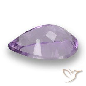 Ametista Rosa viola medio naturale da 3.70 ct, Forma a pera, VS