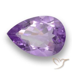 Ametista Viola medio naturale da 3.14 ct, Forma a pera, VS