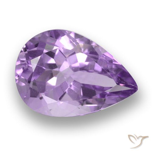 3.59ct Naturale Viola medio Ametista, Forma a pera, VS