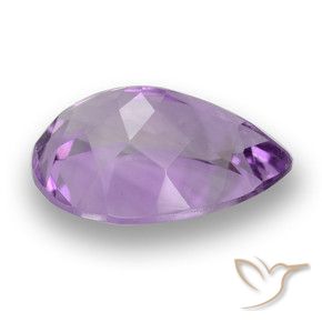 Ametista violaceo naturale da 3.91 ct, Forma a pera, VS