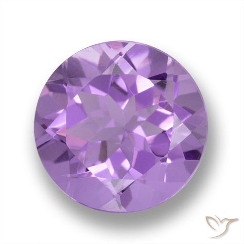 2.36ct Naturale Viola violaceo medio Ametista, Rotondo, VVS