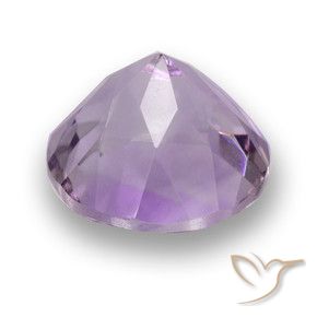 Ametista Viola medio-chiaro naturale da 2.78 ct, Rotondo, VVS-VS