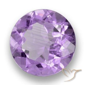 Ametista Viola medio naturale da 3.41 ct, Rotondo, VVS