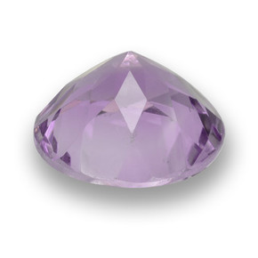 Ametista Viola medio naturale da 3.24 ct, Taglio rotondo, VVS-VS