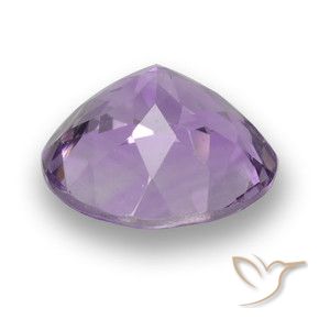 Ametista Rosa viola medio naturale da 3.31 ct, Rotondo, VVS