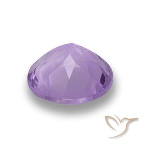 Ametista Rosa viola medio naturale da 2.31 ct, Rotondo, VVS