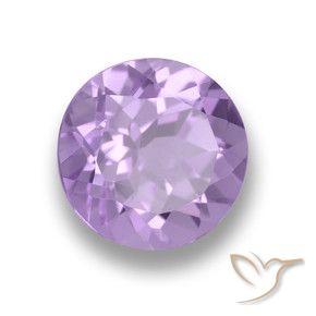 Ametista Viola medio-chiaro naturale da 2.40 ct, Rotondo, VVS