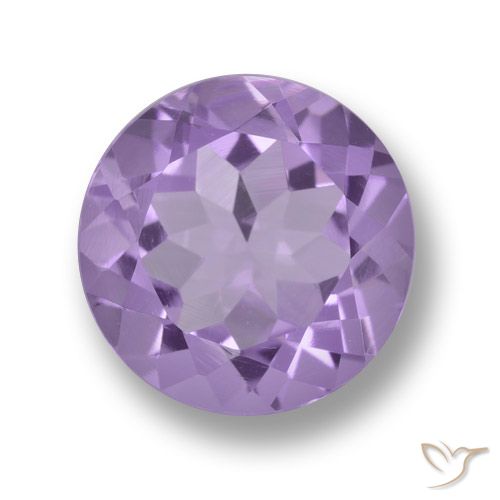 3.29ct Naturale Viola medio-chiaro Ametista, Rotondo, VVS