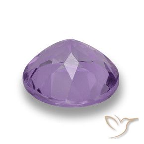 Ametista Viola medio-chiaro naturale da 3.29 ct, Rotondo, VVS