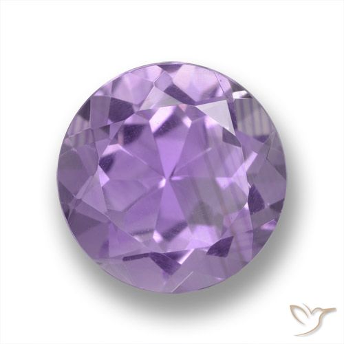 3.24ct Naturale Viola medio-chiaro Ametista, Rotondo, VVS