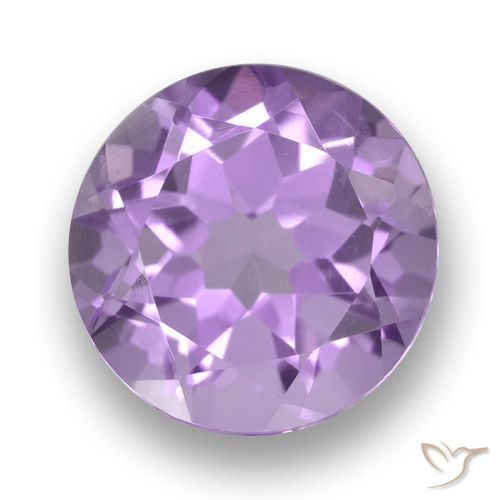 2.74ct Naturale Viola tendente al rosa Ametista, Rotondo, VVS