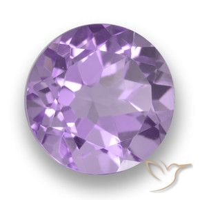 Ametista Viola tendente al rosa naturale da 2.74 ct, Rotondo, VVS