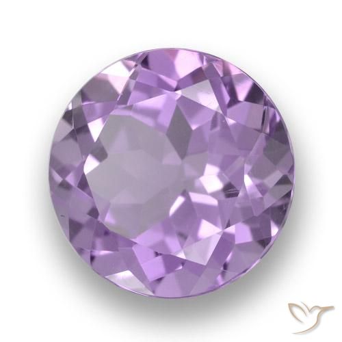 Ametista Viola medio naturale da 3.47 ct, Rotondo, VVS
