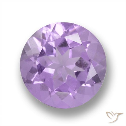 3.20ct Naturale Viola medio Ametista, Rotondo, VVS
