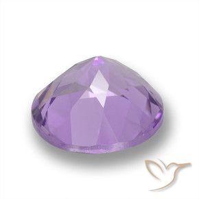 Ametista Viola medio naturale da 3.20 ct, Rotondo, VVS