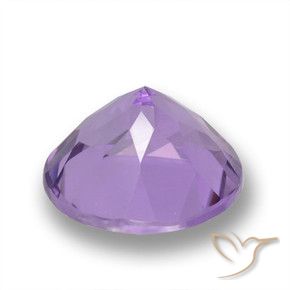 Ametista Viola medio naturale da 3.21 ct, Rotondo, VVS