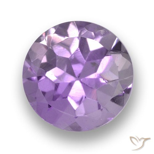 2.37ct Naturale Viola medio-chiaro Ametista, Rotondo, VVS-VS