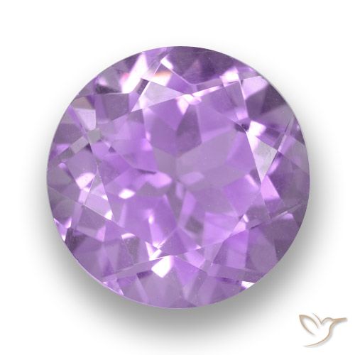 3.71ct Naturale violaceo Ametista, Rotondo, VS