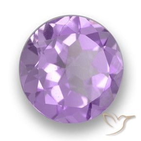Ametista Viola rosato brillante naturale da 2.63 ct, Rotondo, VVS