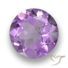 Ametista Viola Rosato Medio naturale da 2.52 ct, Rotondo, VVS