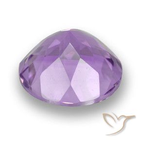 Ametista Viola Rosato Medio naturale da 2.52 ct, Rotondo, VVS