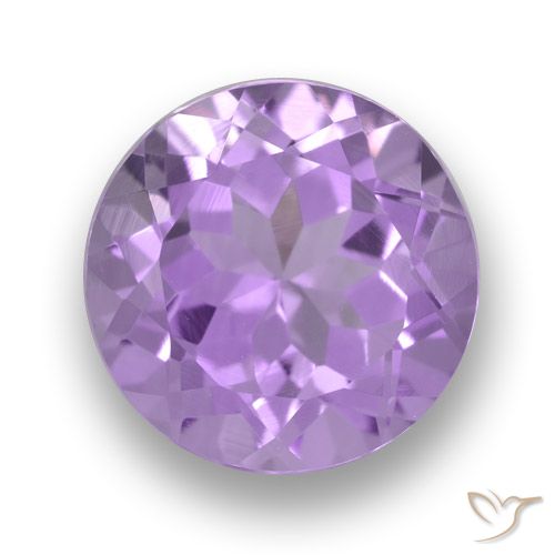 3.64ct Naturale Viola tendente al rosa Ametista, Rotondo, VVS