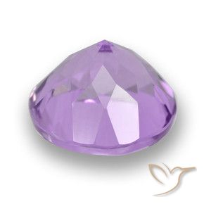 Ametista Viola tendente al rosa naturale da 3.64 ct, Rotondo, VVS