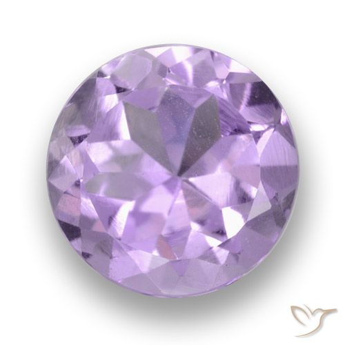 Ametista Viola medio naturale da 2.91 ct, Taglio rotondo, VVS