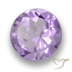Ametista Viola medio naturale da 2.91 ct, Taglio rotondo, VVS