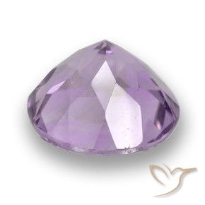 Ametista Viola chiaro naturale da 3.49 ct, Rotondo, VVS