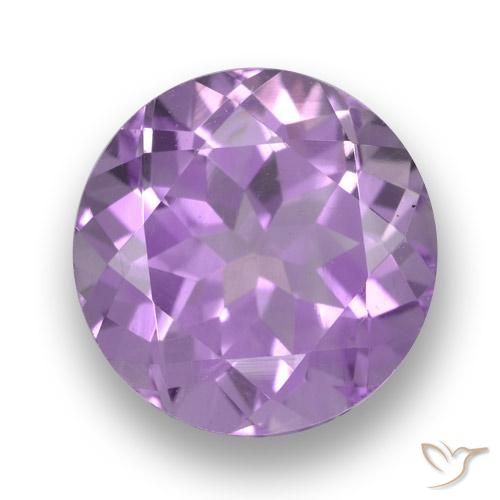 3.58ct Naturale Viola rosa medio Ametista, Rotondo, VVS