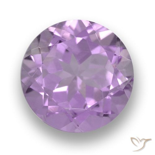 3.61ct Naturale Viola tendente al rosa Ametista, Rotondo, VVS