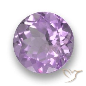 Ametista Viola tendente al rosa naturale da 3.61 ct, Rotondo, VVS