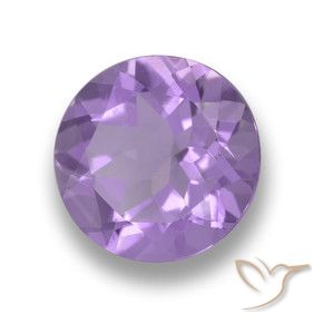 Ametista Viola medio naturale da 3.35 ct, Rotondo, VVS-VS