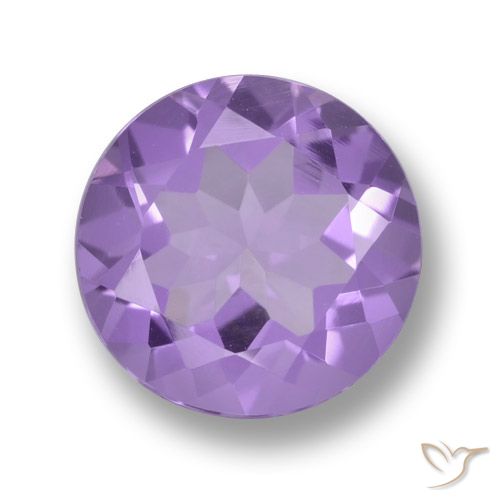 2.21ct Naturale Viola medio Ametista, Rotondo, VVS