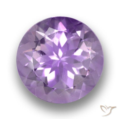 4.70ct Naturale Viola tendente al rosa Ametista, Rotondo, VVS-VS