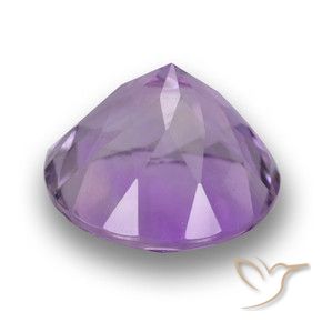 Ametista Viola tendente al rosa naturale da 4.70 ct, Rotondo, VVS-VS