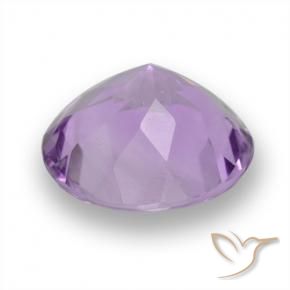 Ametista Rosa viola medio naturale da 3.71 ct, Rotondo, VVS-VS