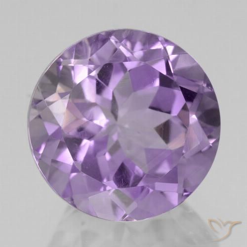 6.16ct Naturale Viola medio-chiaro Ametista, Rotondo, VVS-VS